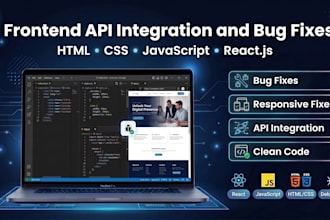 fix bugs and integrate apis in react