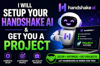 setup your handshake ai and get you a project