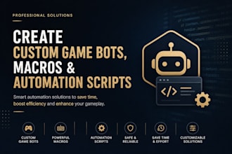 create custom game bots, macros and automation scripts