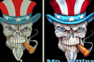 cap and hat digitizing, embroidery digitizing, 3d puff digitizing within 1 hour
