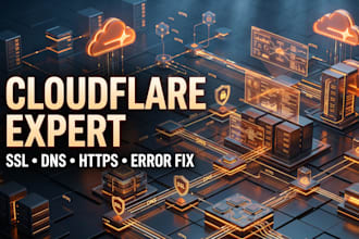 do setup cloudflare , SSL and fix cloudflare errors