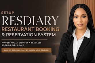 setup resdiary restaurants reservation system