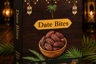 design professional product packaging, food box, and label