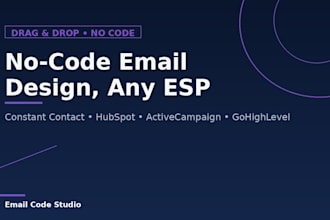 design your email campaign in your esps drag and drop editor