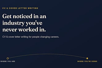 write a career change CV and cover letter