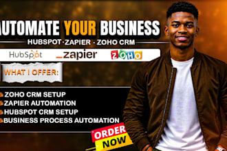 setup pipe drive hubspot gohighlevel zoho CRM, zoho one and zapier integration