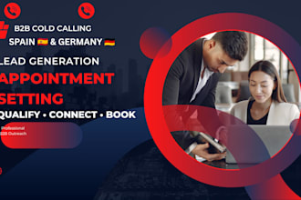 do b2b cold calling and book qualified appointments in spain and germany