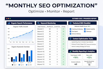 provide SEO optimization and reporting