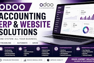 design odoo accounting website, setup odoo erp and bookkeeping