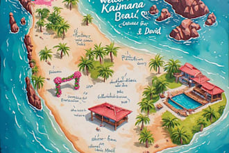 illustrate a custom wedding venue and event map