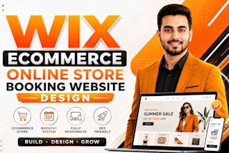 build wix ecommerce , wix online store , wix booking website design