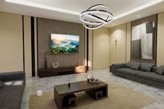 create realistic 3d interior design,3d modeling and rendering