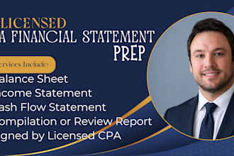 prepare compiled or reviewed financial statements as a licensed CPA