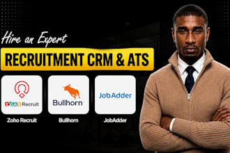 set up recruitment crm ats zoho recruit bullhorn jobadder for staffing agency