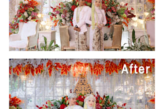 professional wedding photo culling and color grading