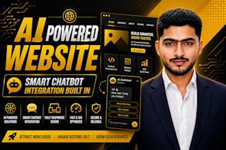 develop a custom website with smart ai chatbot integration