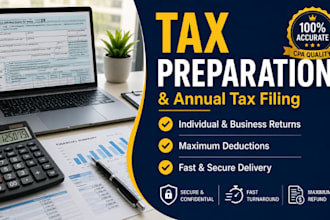 do professional tax preparation and annual tax filing as your cpa