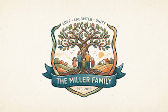 design a warm and meaningful family logo