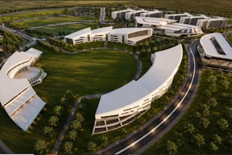 renovate 3d exterior city map,urban master plan, public space,cgi garden layout