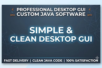 developed a java desktop application with professional gui