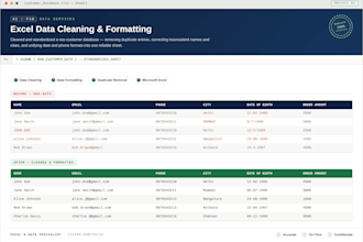 fast and accurate data entry work