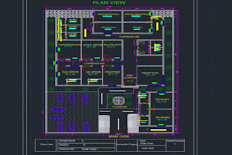 create professional autocad 2d drawings and floor plans