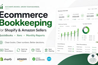 do your shopify and ecommerce bookkeeping with monthly reports