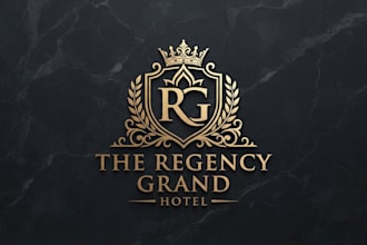 design a luxurious hotel logo for your brand