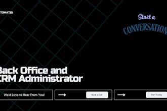 be your back office and crm administrator