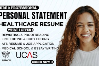 write ats healthcare resume for nursing, medical pharmacy, cover letter design
