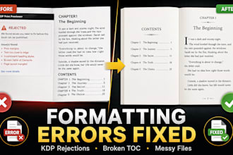fix formatting errors in your ebook or print manuscript