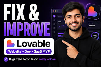 fix, enhance, improve lovable, lovable ai website, lovable dev, saas mvp