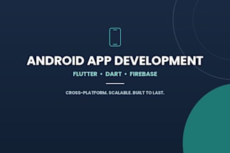 build a crossplatform android app using flutter