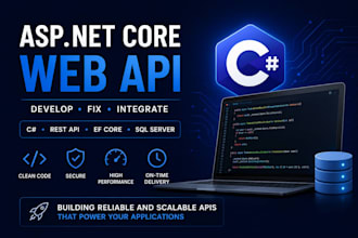 develop or fix your asp net core web API