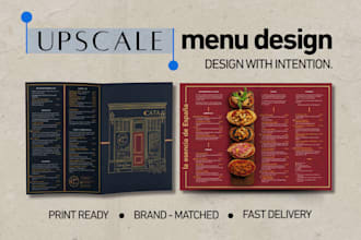 design a restaurant menu that sells