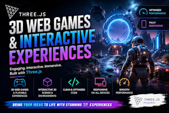 develop threejs 3d web games and interactive experiences