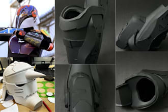 cosplay creation weapon pepakura cosplay armor props printable stl file eva foam