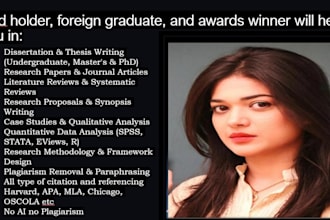 help in quantitative, qualitative, primary and secondary research, data analysis