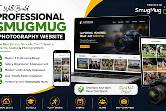 build real estate school youth sports events team smugmug photography website