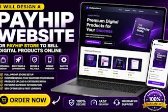 design a payhip website with SEO optimized product pages