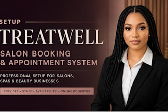 setup treatwell salon booking spa booking, beauty booking, appointment system