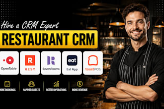 setup restaurant CRM opentable resy sevenrooms eat app toastpos