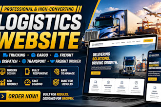 build logistics, trucking, cargo, freight and dispatch website