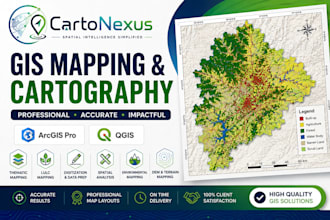 create professional gis maps using arcgis pro and qgis