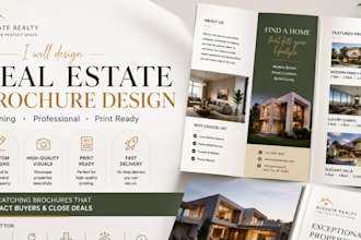 design redesign luxury real estate brochure property flyer booklet commercial om