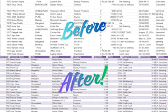 excel data cleaning, formatting, and remove duplicates