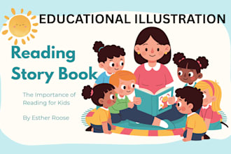 create enchanting children book illustration and picture book design