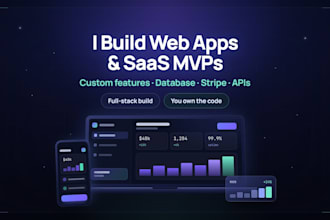 build your micro saas mvp and full stack web app ready to launch