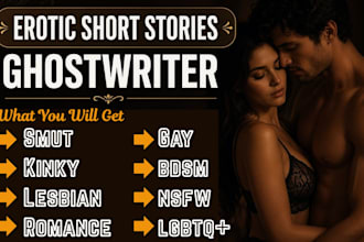 ghostwrite captivating erotic story, bdsm, nsfw, kink, custom short stories