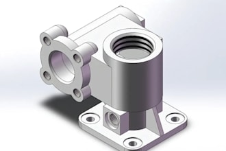design cad models for cnc manchining, 3d printing, solidworks and injection mold